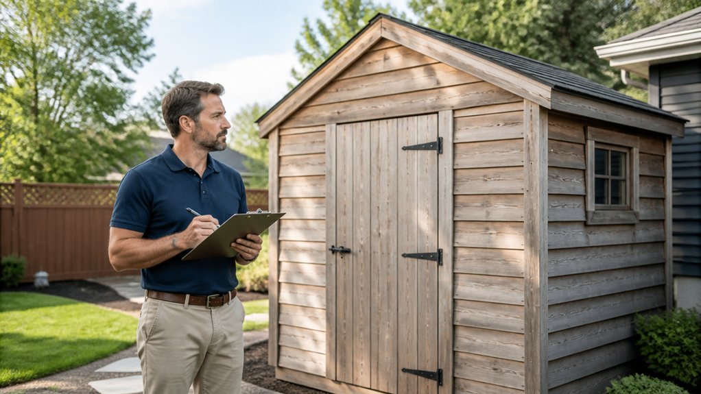 document outbuildings for maintenance